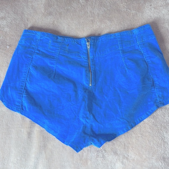 We The Free Keep It Brief Cord Micro Shorts at Free People in Ibiza Blue NEW! - Picture 7 of 9